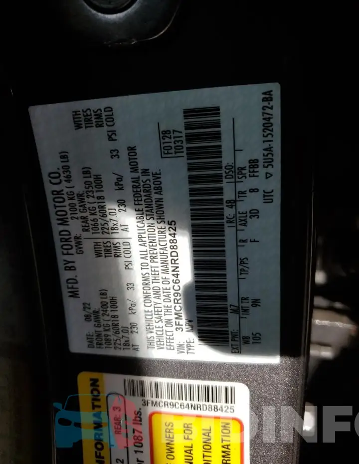 3FMCR9C64NRD88425 Photo# 13