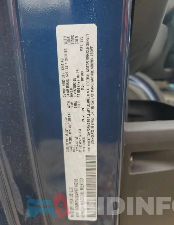 3C6MRVJG4PE514216 Photo# 13