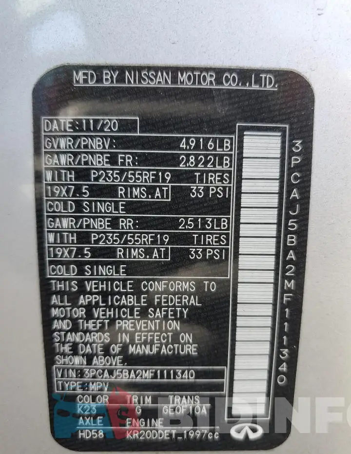 3PCAJ5BA2MF111340 Photo# 12