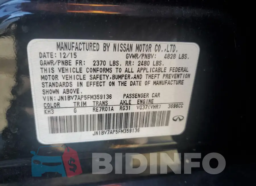 JN1BV7AP5FM359136 Photo# 12