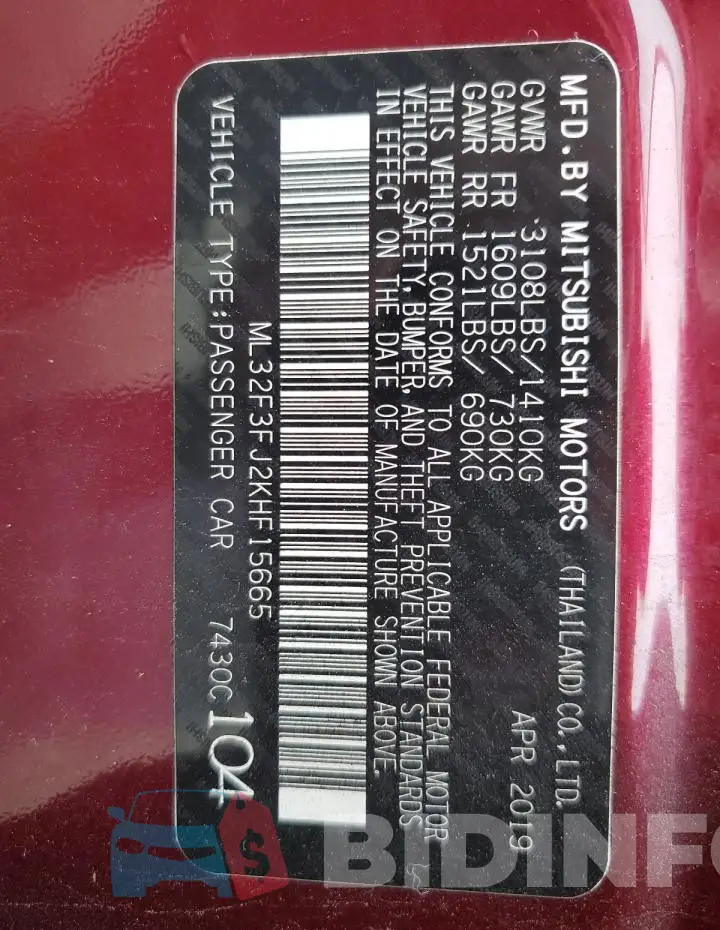 ML32F3FJ2KHF15665 Photo# 12