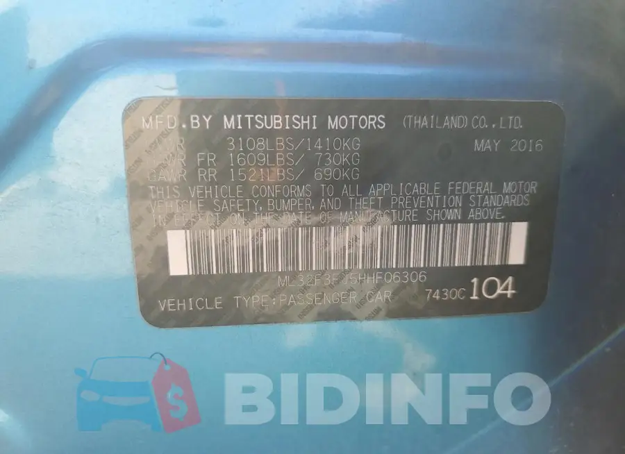 ML32F3FJ5HHF06306 Photo# 12