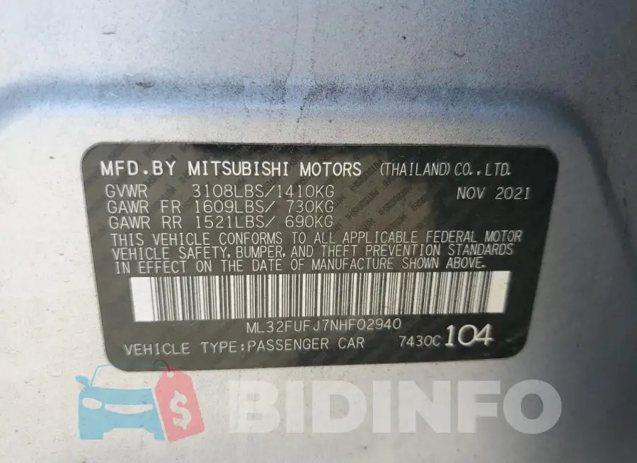 ML32FUFJ7NHF02940 Photo# 13
