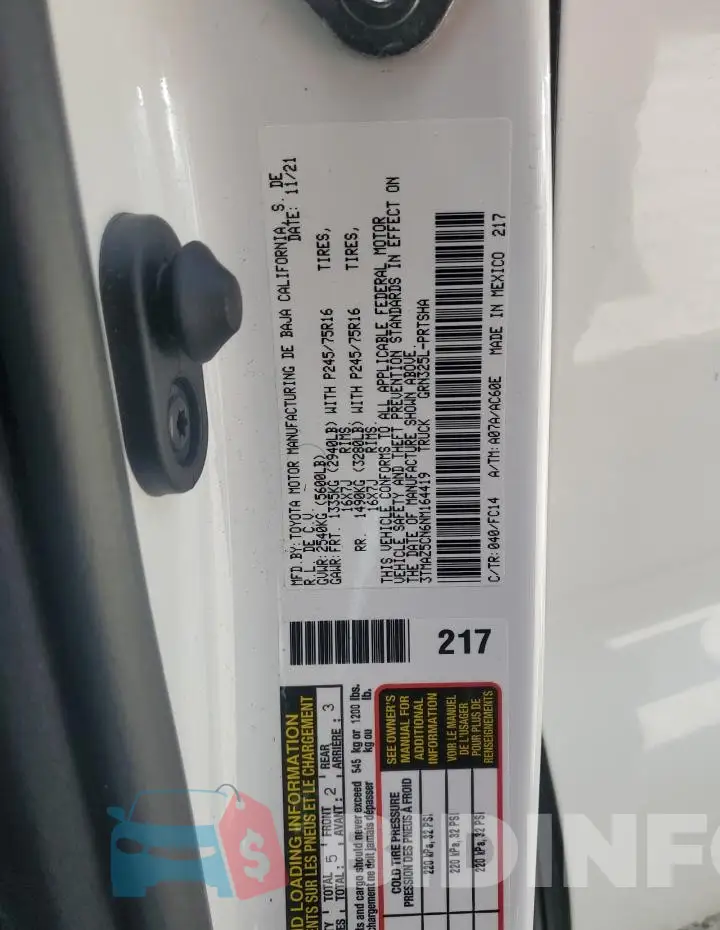 3TMAZ5CN6NM164419 Photo# 13