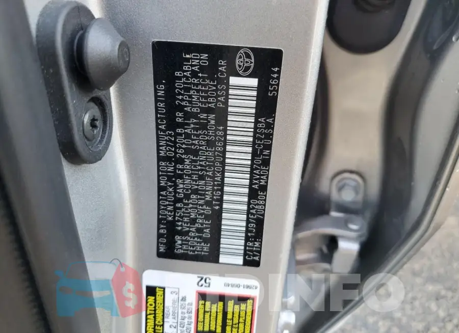 4T1G11AK0PU786284 Photo# 13