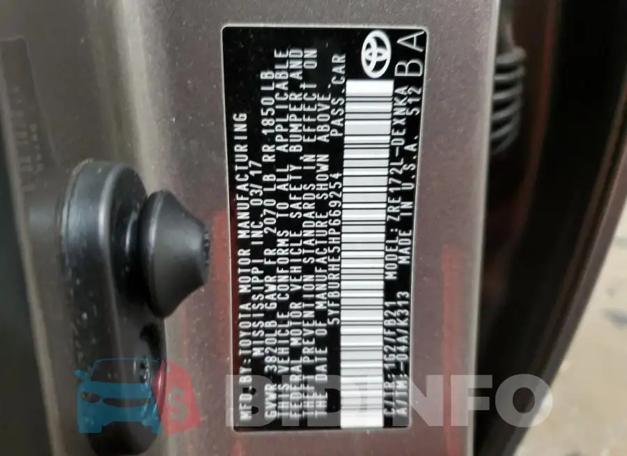 5YFBURHE5HP669254 Photo# 12