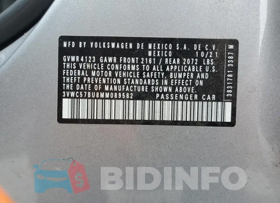 3VWC57BU8MM089582 Photo# 12