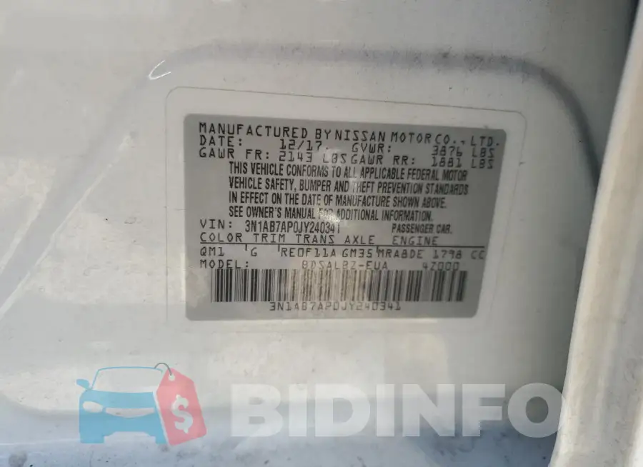 3N1AB7AP0JY240341 Photo# 12