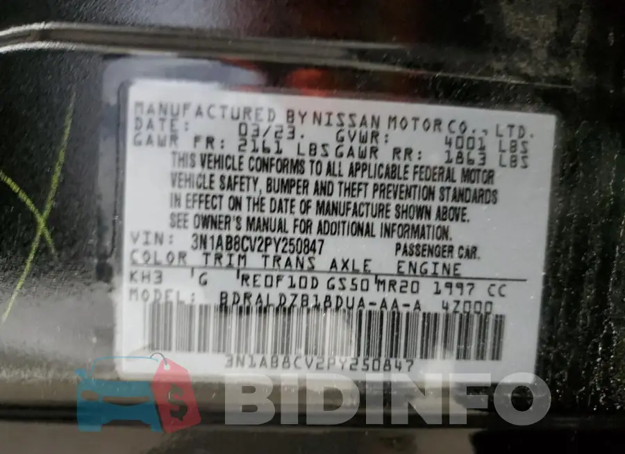 3N1AB8CV2PY250847 Photo# 12
