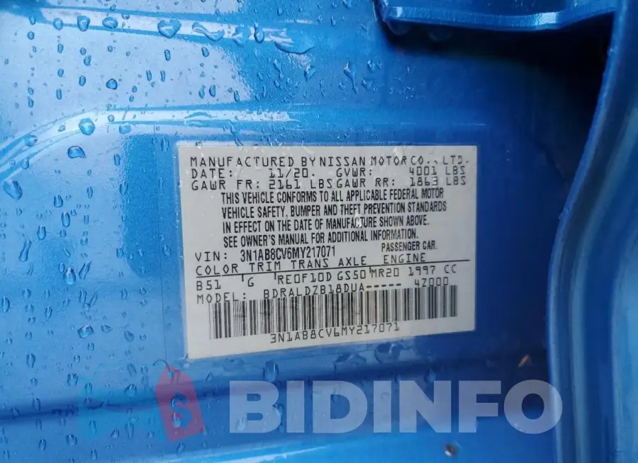3N1AB8CV6MY217071 Photo# 13