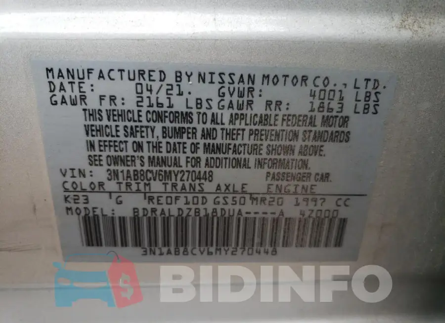 3N1AB8CV6MY270448 Photo# 13