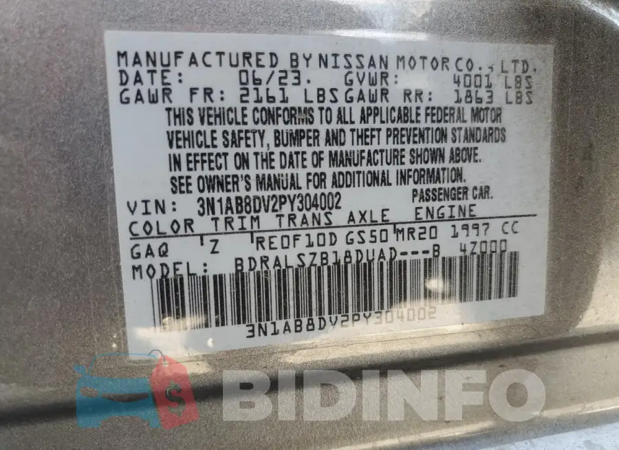 3N1AB8DV2PY304002 Photo# 13