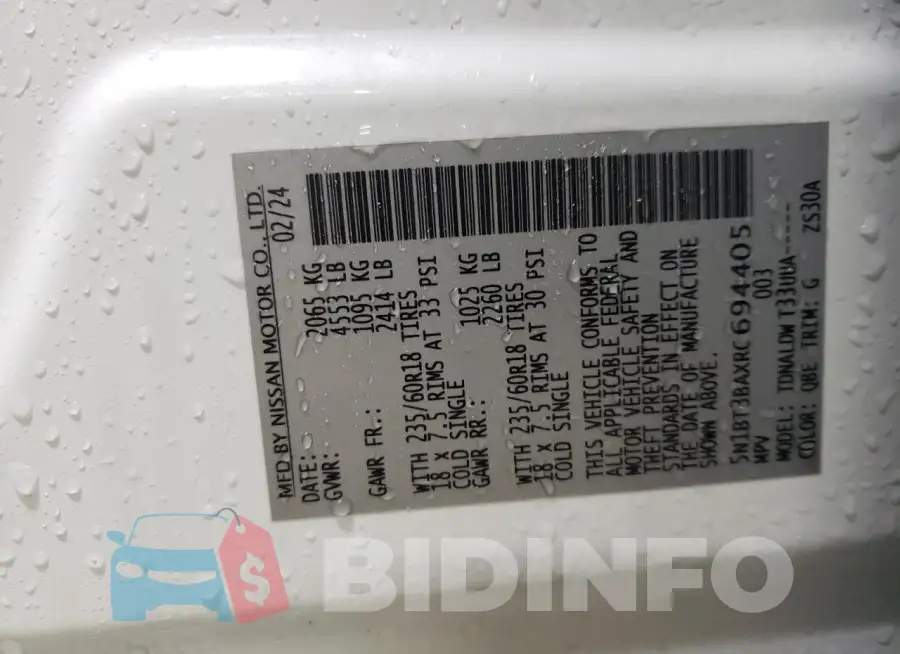 5N1BT3BAXRC694405 Photo# 12