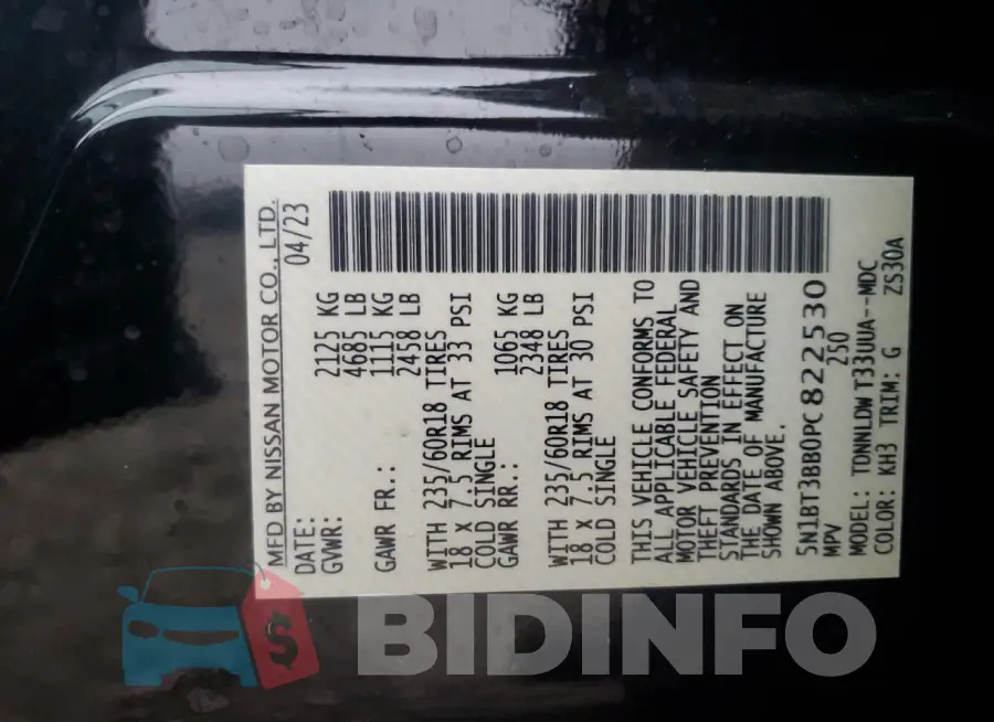 5N1BT3BB0PC822530 Photo# 14