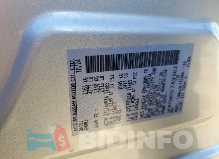 5N1BT3BB2SC789362 Photo# 13