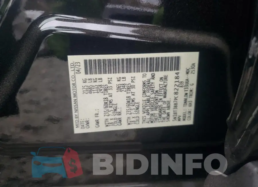 5N1BT3BB7PC822184 Photo# 13