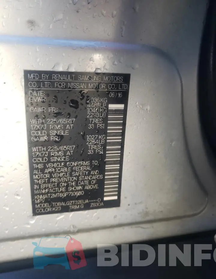 KNMAT2MT6GP710680 Photo# 14
