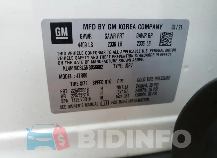 KL4MMCSL5NB056682 Photo# 13