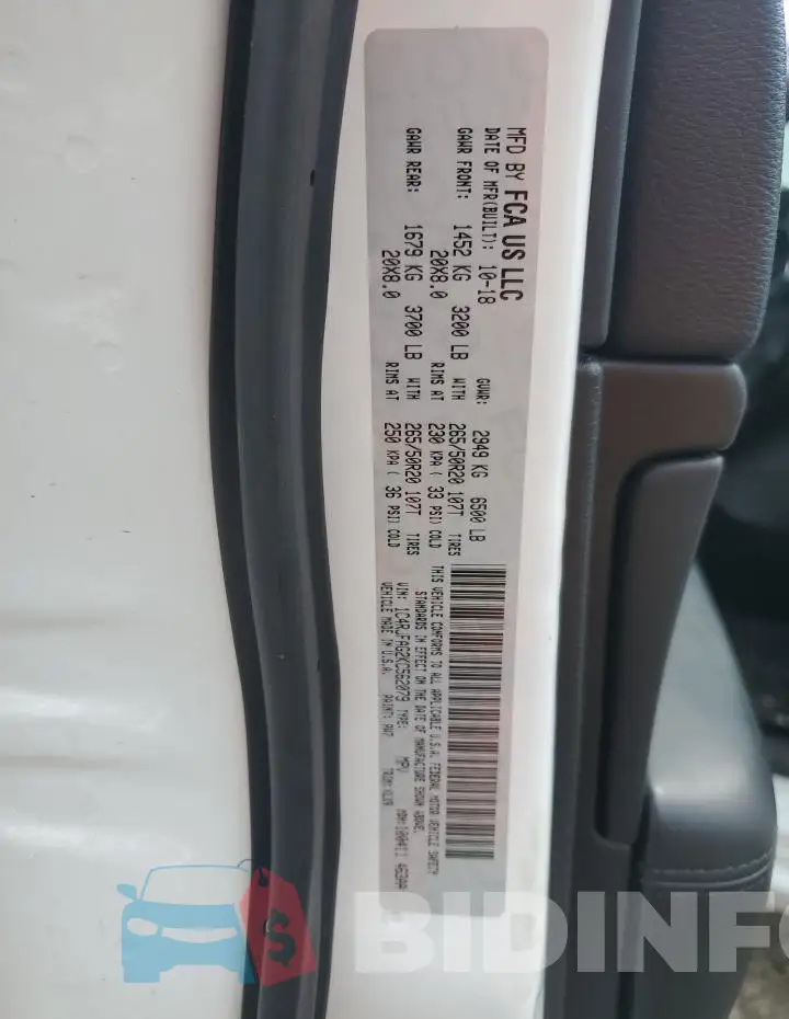 1C4RJFAG2KC562079 Photo# 14