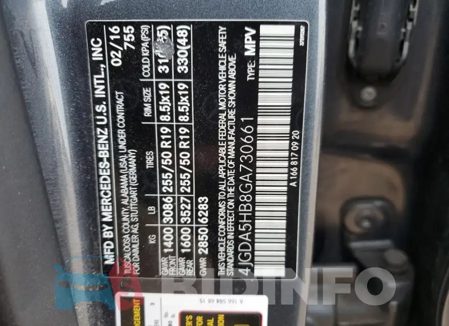 4JGDA5HB8GA730661 Photo# 13