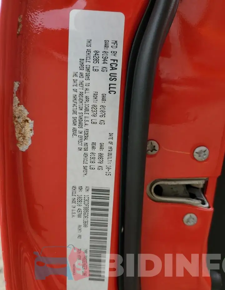 1C3CDFBB5GD613600 Photo# 13