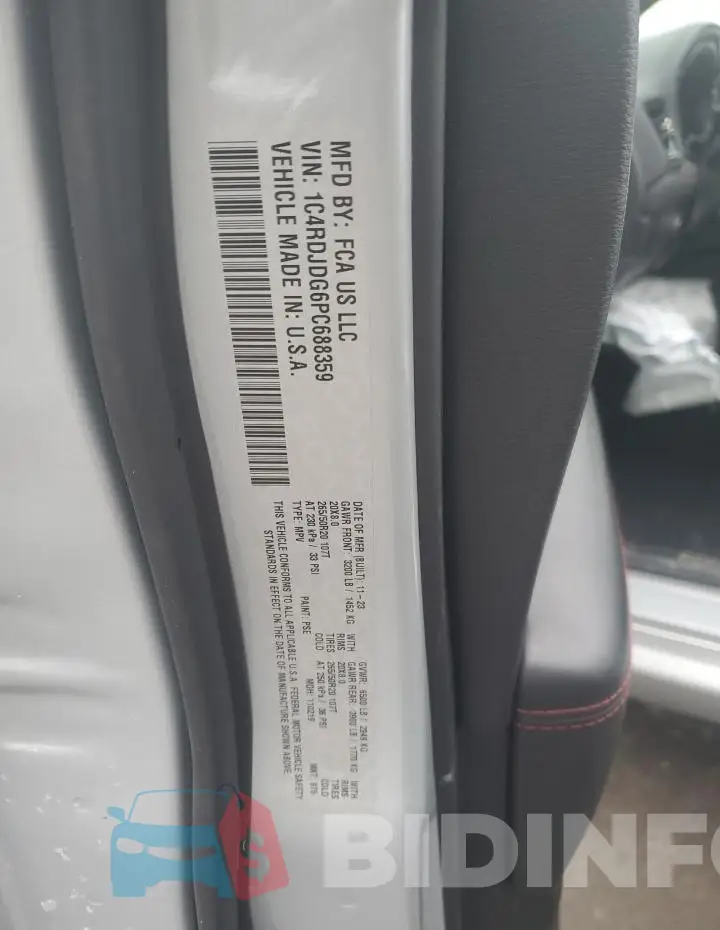 1C4RDJDG6PC688359 Photo# 14