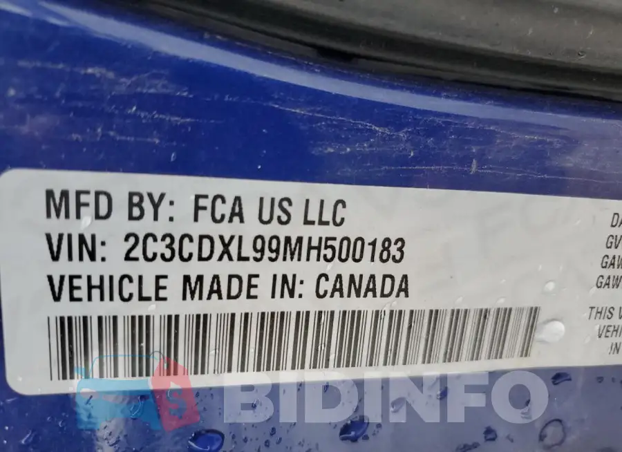 2C3CDXL99MH500183 Photo# 12