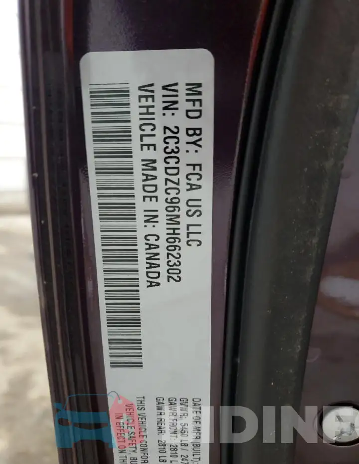 2C3CDZC96MH662302 Photo# 13