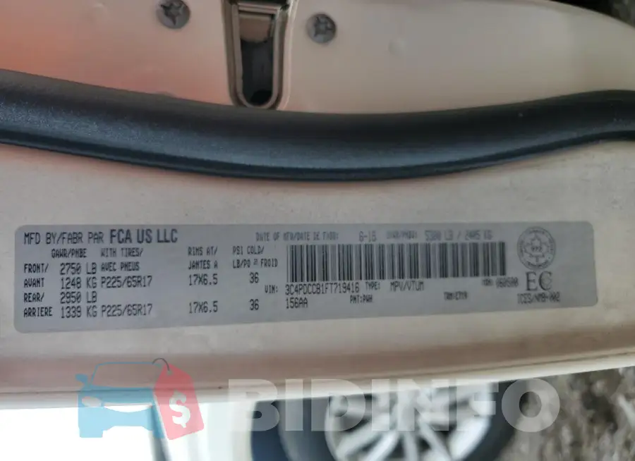 3C4PDCCB1FT719416 Photo# 14
