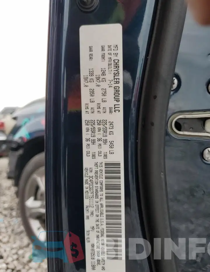 3C4PDCGG7FT511112 Photo# 14