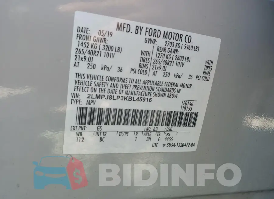 2LMPJ8LP3KBL45916 Photo# 12