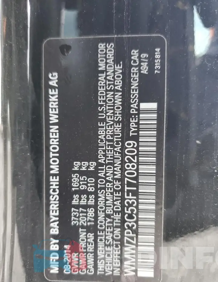 WMWZP3C53FT708209 Photo# 12