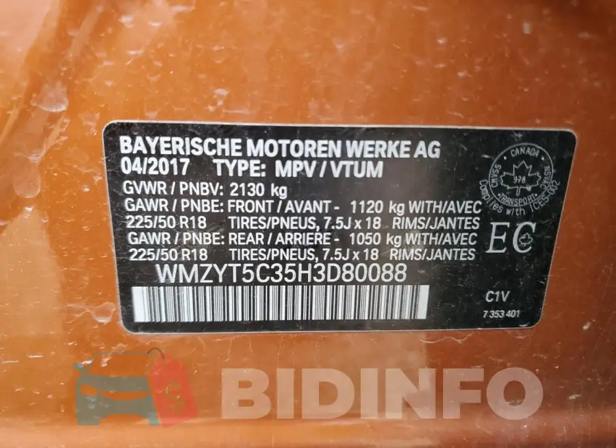 WMZYT5C35H3D80088 Photo# 12