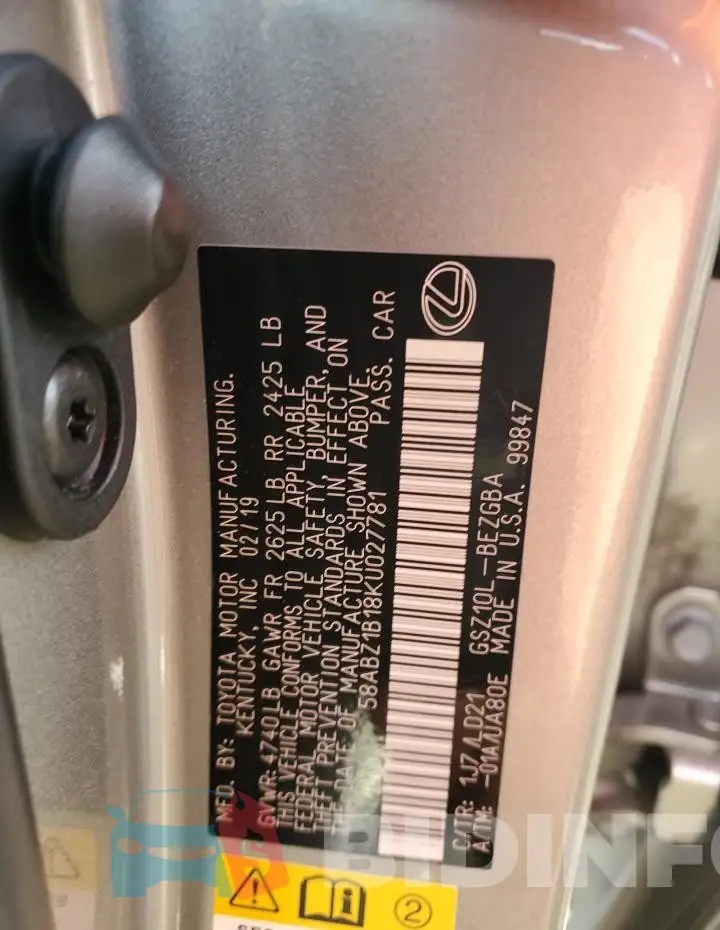 58ABZ1B18KU027781 Photo# 12