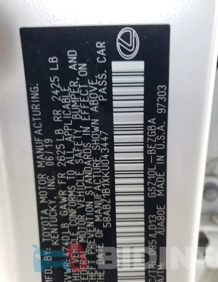 58ABZ1B1XKU043447 Photo# 12