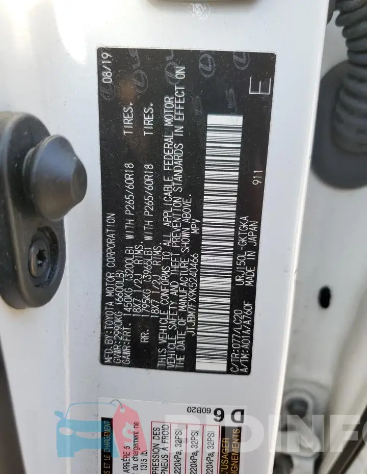 JTJBM7FX9K5240466 Photo# 13
