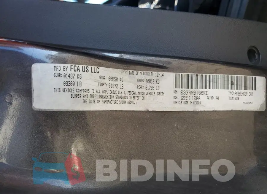 3C3CFFAR9FT609731 Photo# 12
