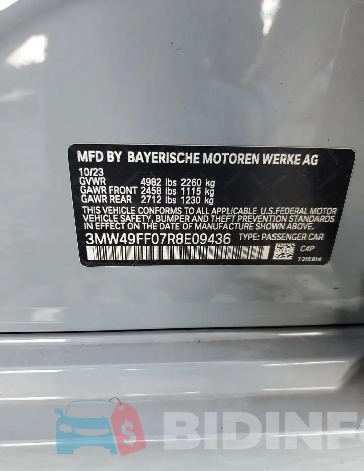 3MW49FF07R8E09436 Photo# 12