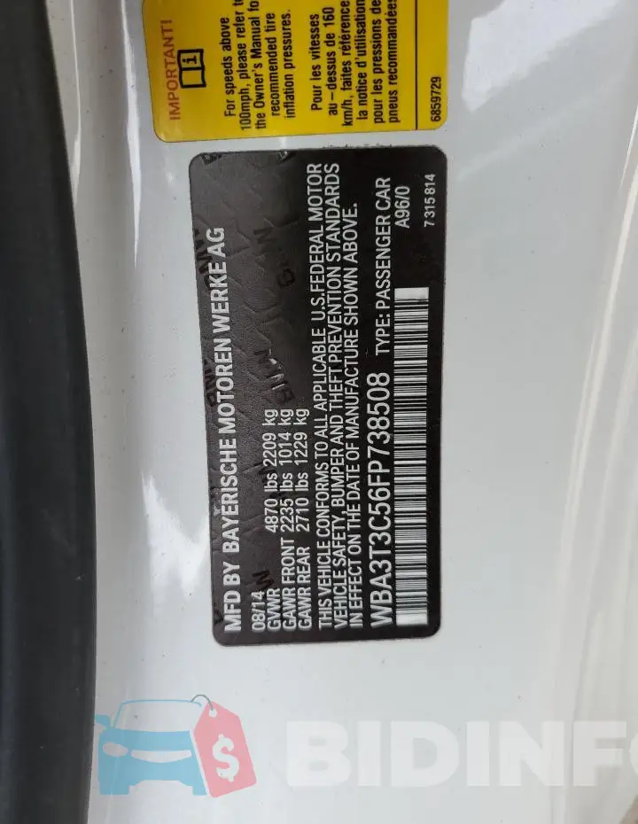 WBA3T3C56FP738508 Photo# 12