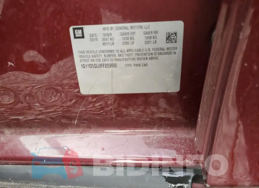 1G11D5SL8FF259606 Photo# 12
