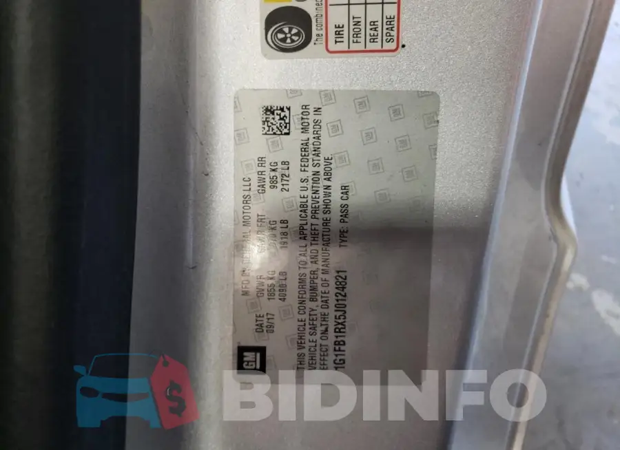 1G1FB1RX5J0124821 Photo# 12