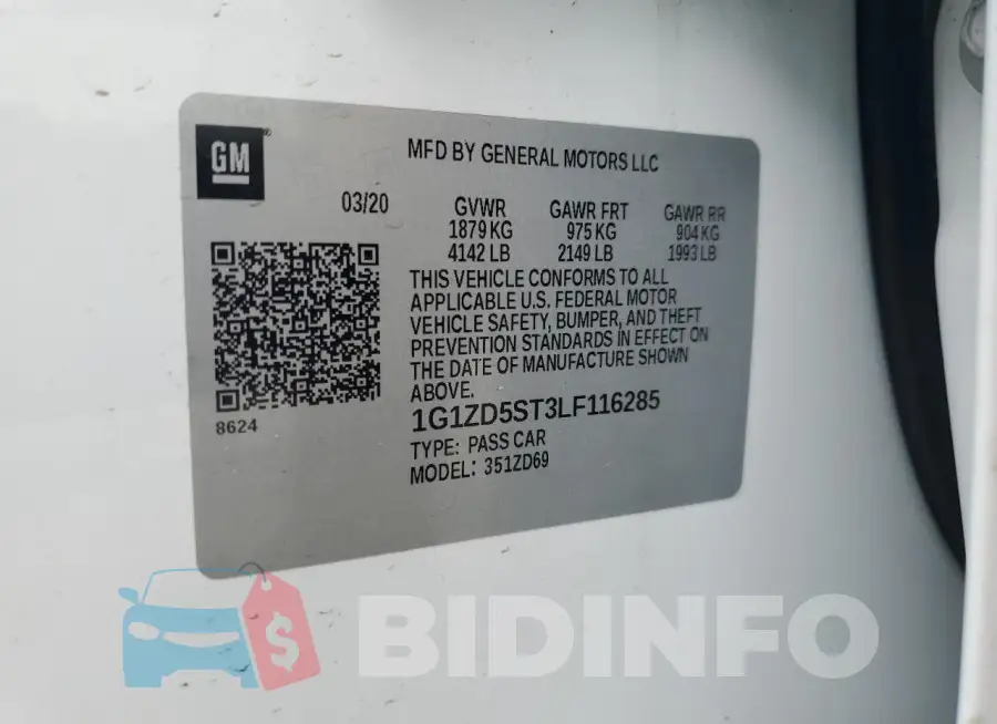 1G1ZD5ST3LF116285 Photo# 12