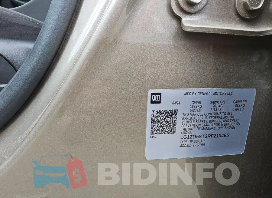 1G1ZD5ST3RF210465 Photo# 12