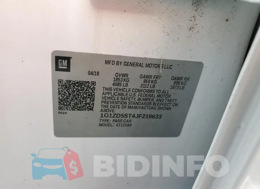 1G1ZD5ST4JF219633 Photo# 12