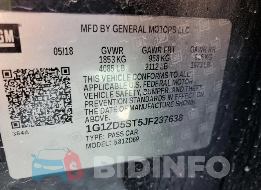 1G1ZD5ST5JF237638 Photo# 12