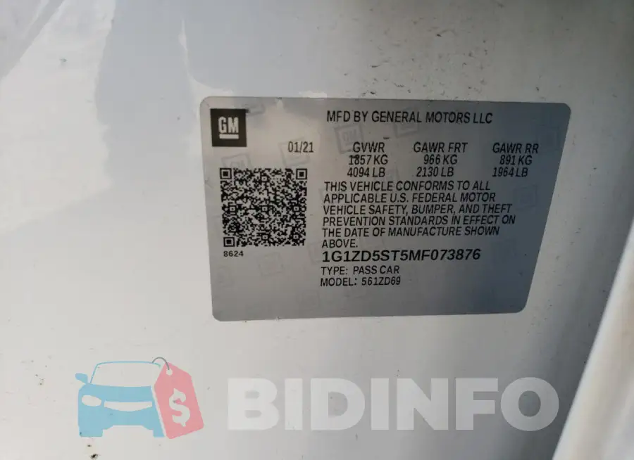 1G1ZD5ST5MF073876 Photo# 12