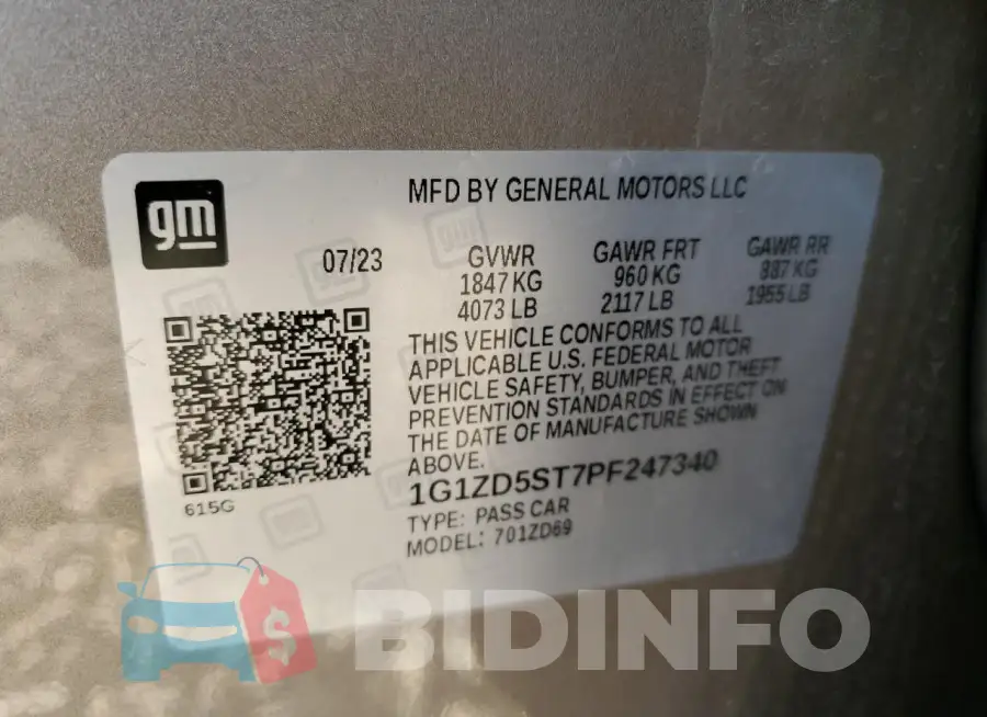 1G1ZD5ST7PF247340 Photo# 12