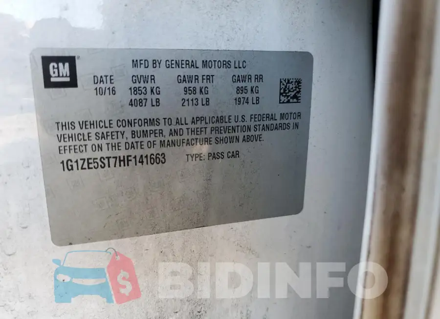 1G1ZE5ST7HF141663 Photo# 12