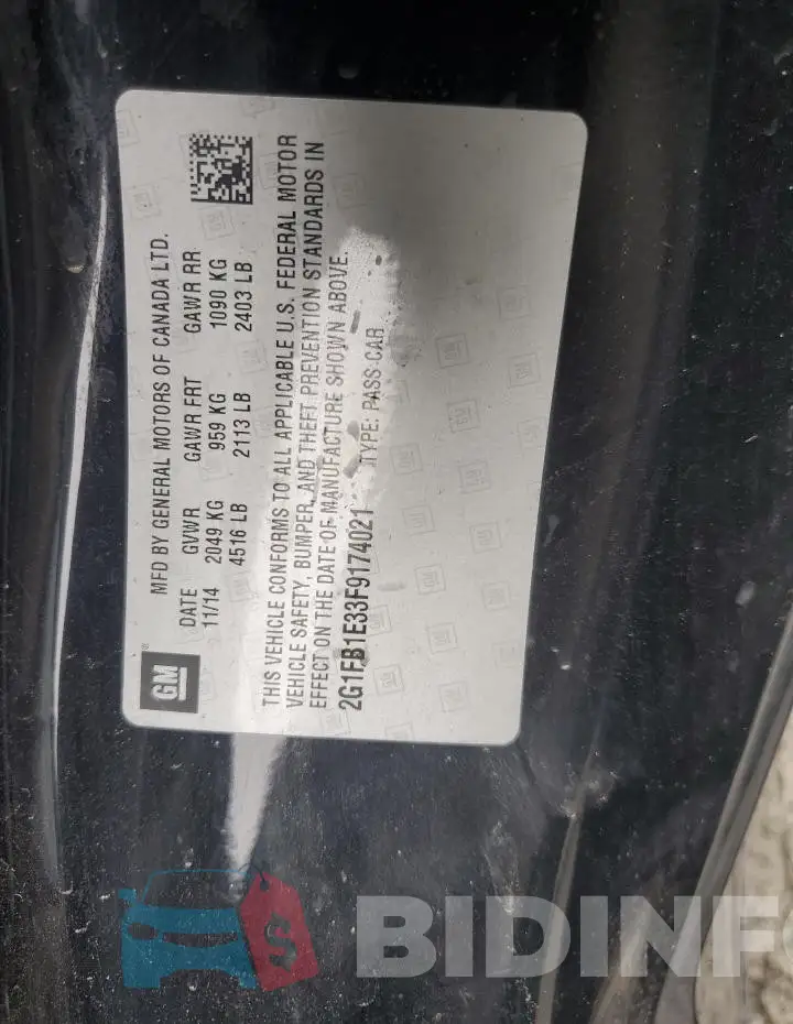 2G1FB1E33F9174021 Photo# 12