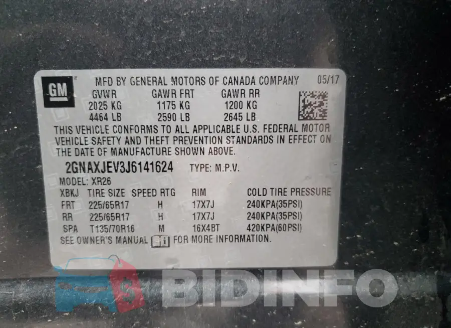 2GNAXJEV3J6141624 Photo# 12